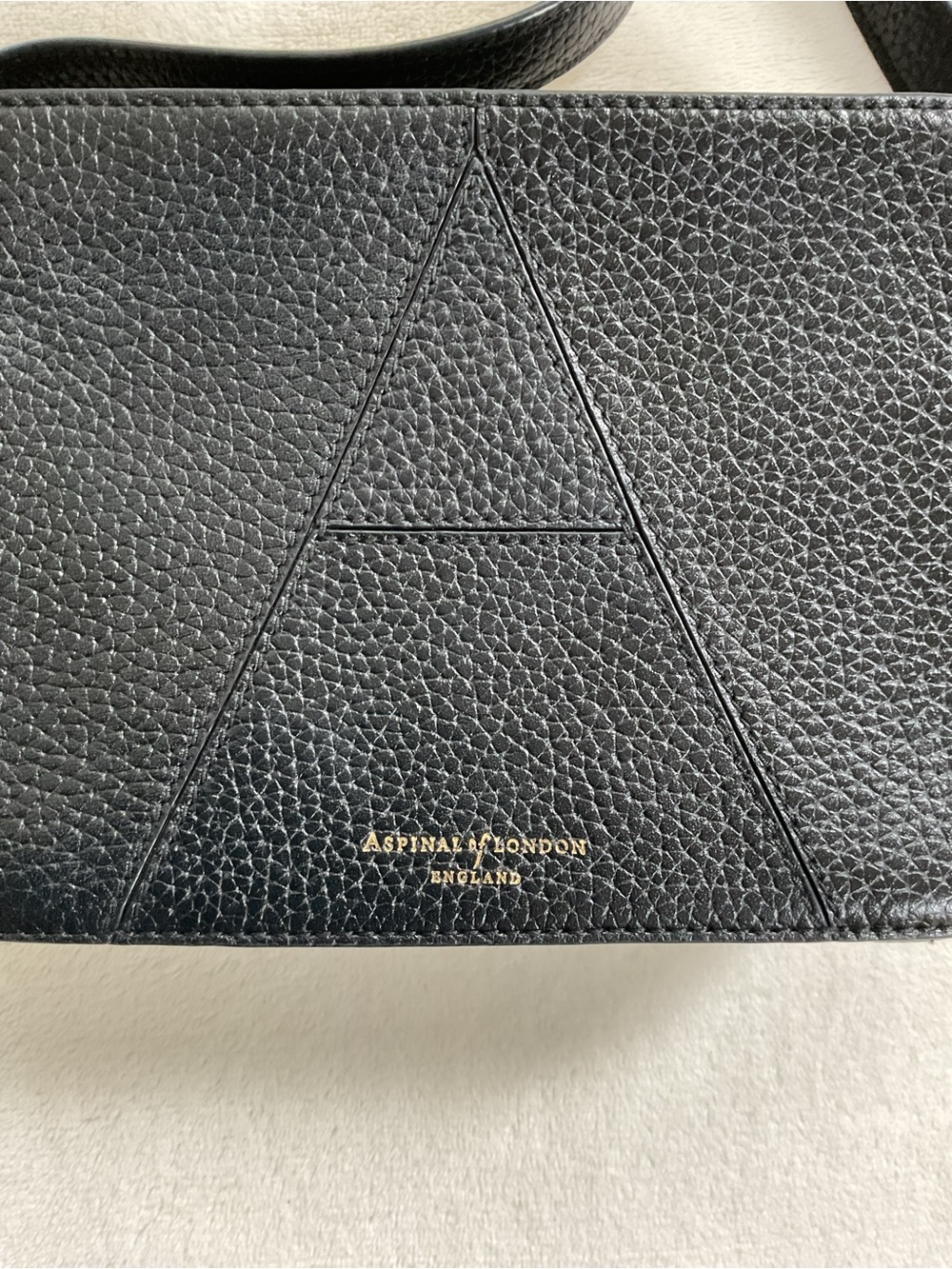 Aspinal of London Camera A Bag Black Pebble Leather Crossbody - Picture 3 of 16